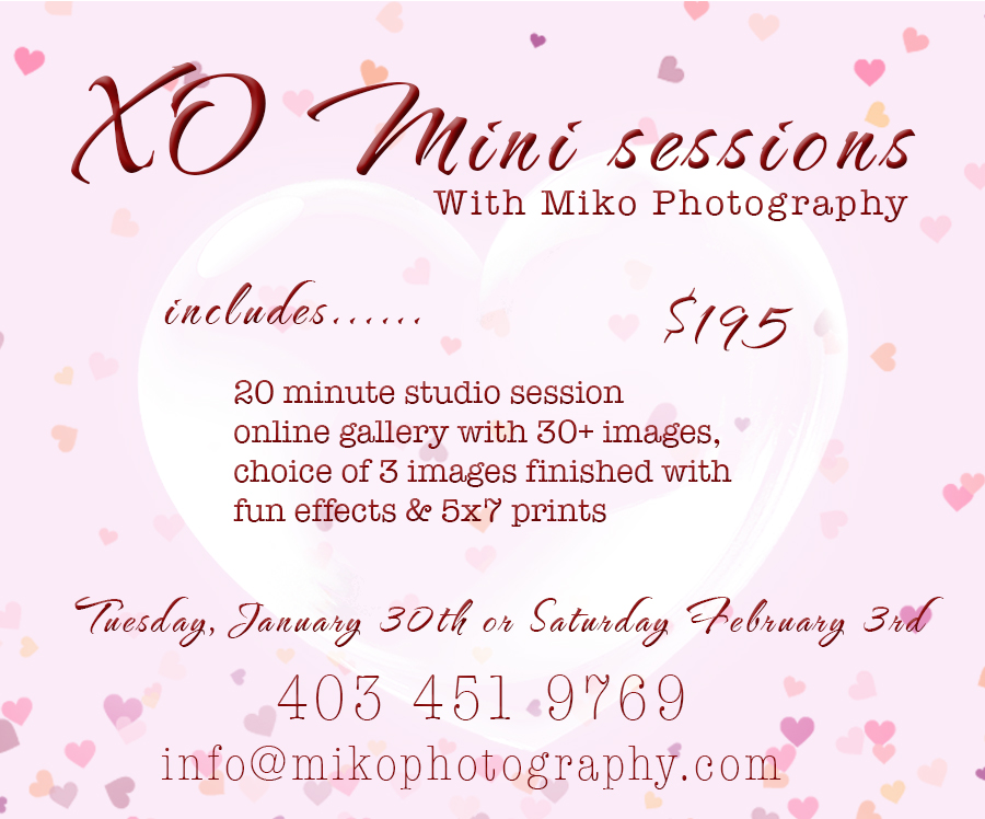 Photography promo Valentines